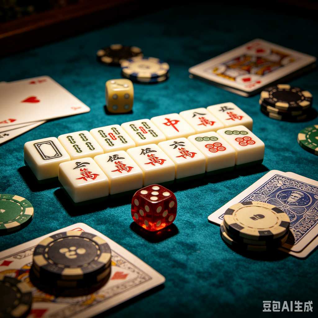 artistic mahjong tiles set